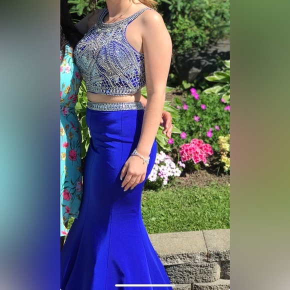 Two Piece Mermaid Style Prom Dress - Picture 2 of 2
